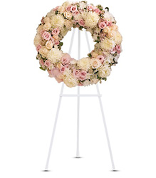 Peace Eternal Wreath from Schultz Florists, flower delivery in Chicago